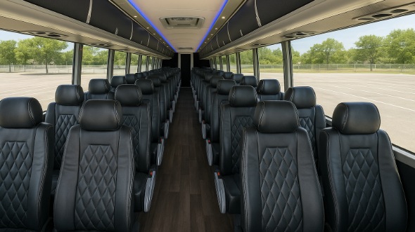 hartford 54 passenger charter bus inside