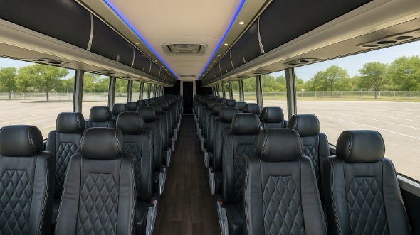 hartford 56 passenger charter bus inside