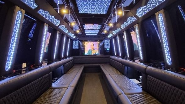 hartford party bus rental inside